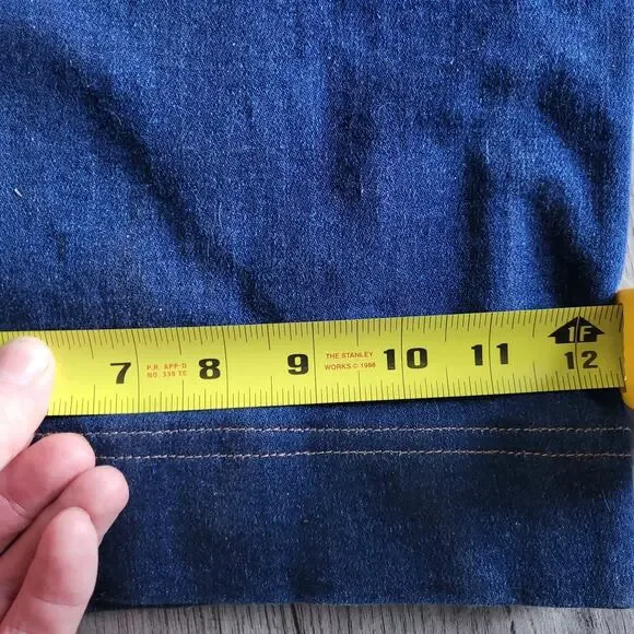 Hidden Los Angeles 70s Vibe Patch Pocket High Waist Wide Leg Jeans Size 31/12 - Picture 9 of 15